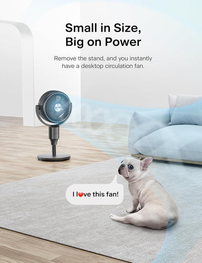 Pelonis Pedestal Fan - Ultra OmniFlow Air Circulator with 135°+90° Oscillation | Quiet 3-Speed Floor Fan with Remote & Timer