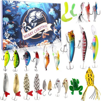 Labeol Advent Calendar 2025 - 24 Days of Unique Fishing Tackle Surprises | Perfect Xmas Gift for Fishing Enthusiasts