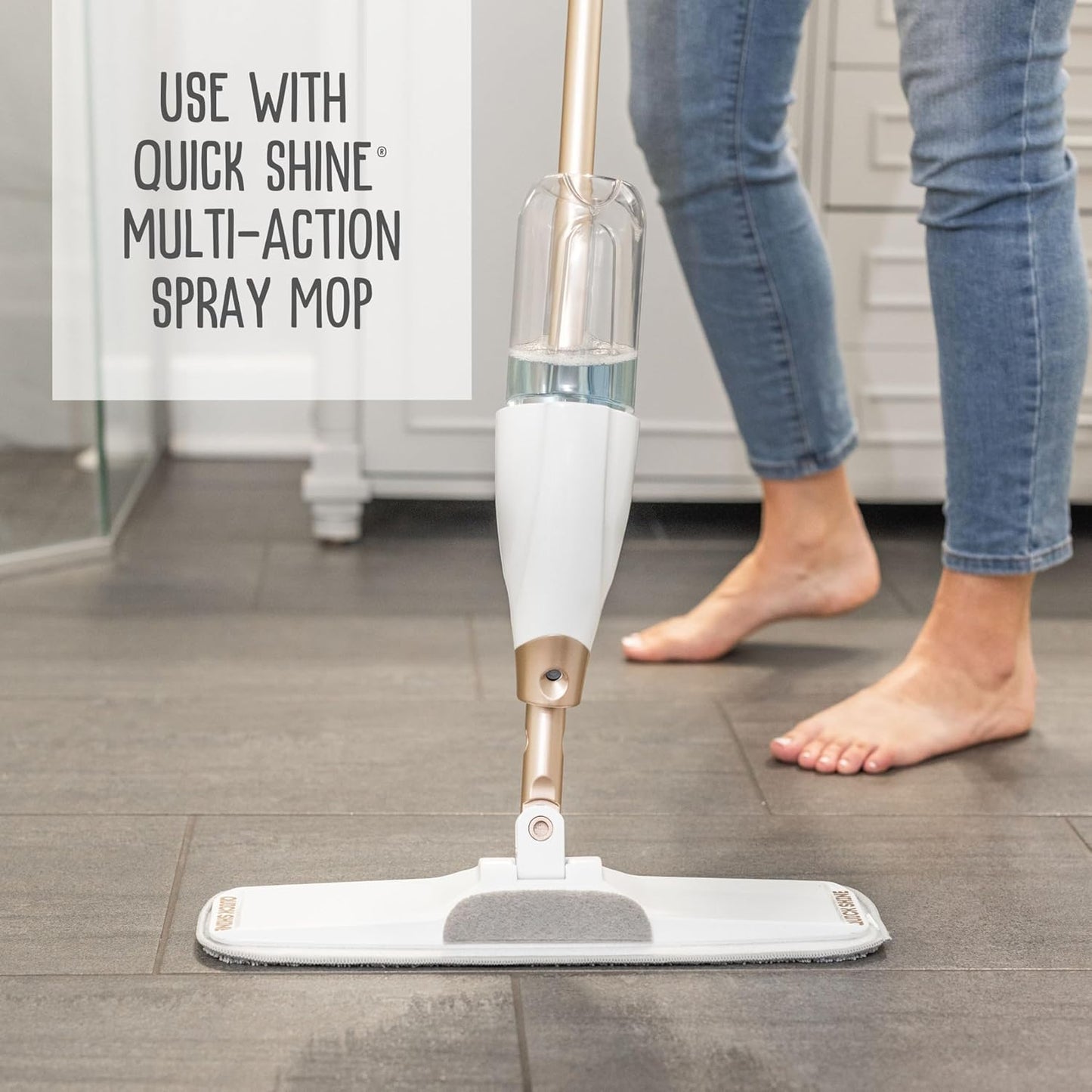 Quick Shine Hardwood Floor Cleaner - 27oz, 2-Pack | Streak-Free, No Rinse Formula | Safe & Effective Cleaning