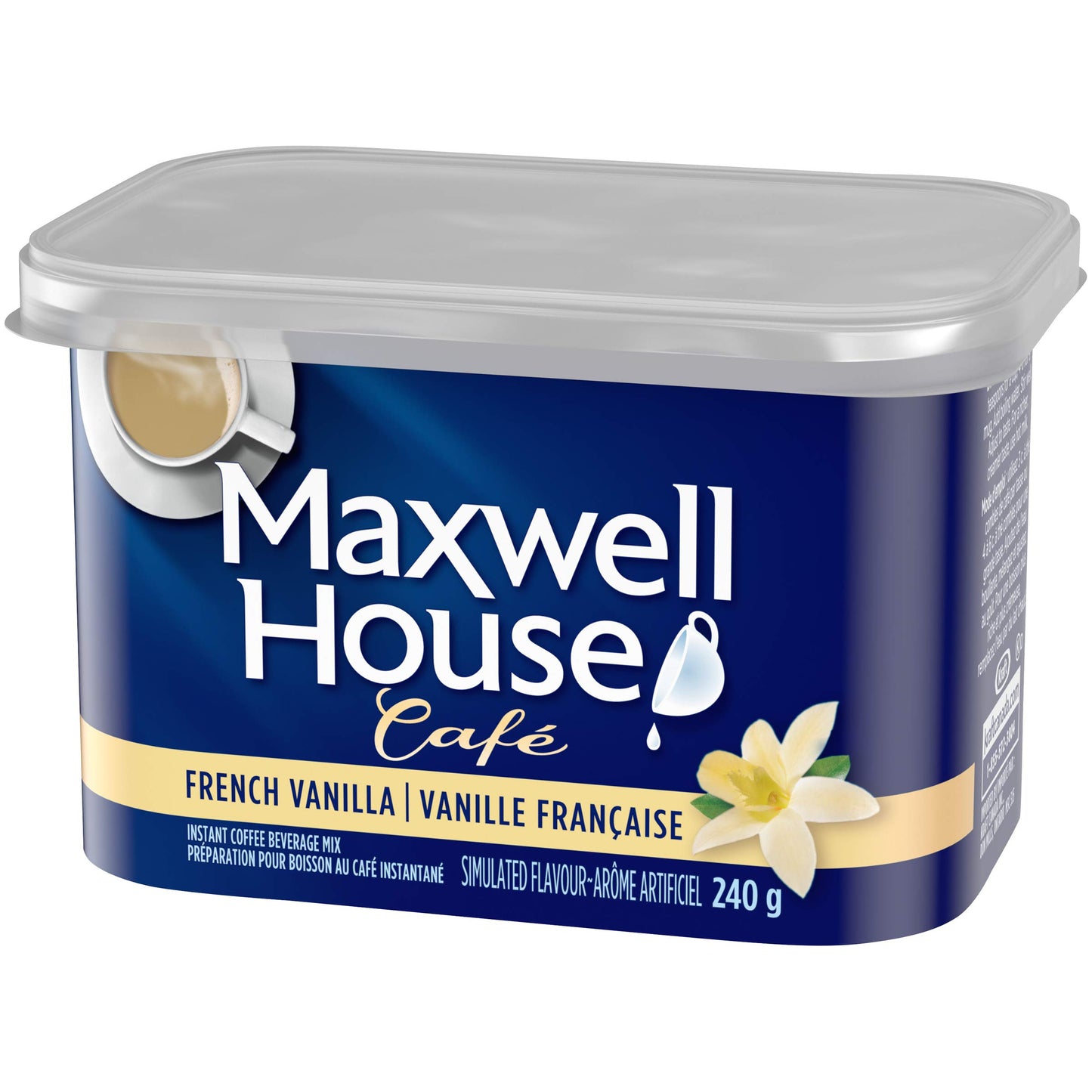 Maxwell House Cafe, French Vanilla, Instant Coffee, 240g/8.5oz., (Imported from Canada)