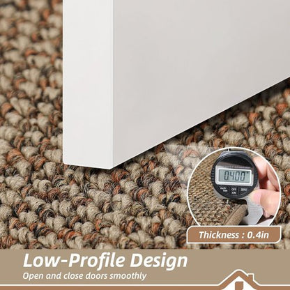 BEQHAUSE Dirt Trapper Door Mat - Non-Slip, Washable, Absorbent 24" x 36" Entryway Mat in Beige