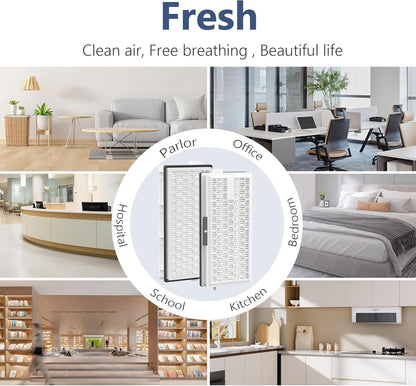 Miele HEPA Replacement Filters - 4-Pack Compatible with AirClean SF-HA 50 for S4, S5, S6, S8 Models