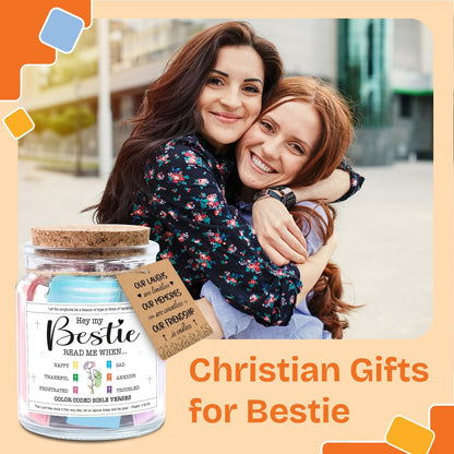NewEleven Easter Gifts for Best Friends | Inspirational Birthday Present for Her or Him - Bible Verse Jar