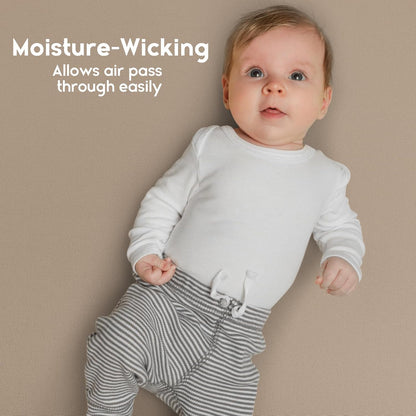 Yoofoss Fitted Pack and Play Sheets - Soft, Breathable Mini Crib Sheets 2-Pack in Brown & Leaf