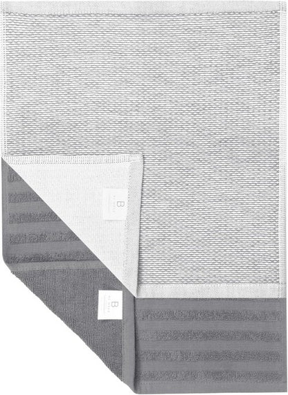 Bumble Premium Dish Cloths - Highly Absorbent 100% Natural Cotton | 13"x13" | 6 Pack - Soft Grey Terry Set