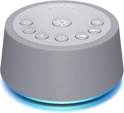 SoundLegend White Noise Machine - 32-Level Volume, 30 Soothing Sounds, 12 Color Lights | Compact Travel Gift