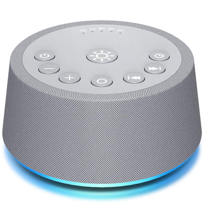 SoundLegend Sleep White Noise Sound Machines 32-Level Volume 30 Sounds 12 Colors Light 5 Timers Adjustable Light Brightness Compact for Everyone Travel Gift Memory Function