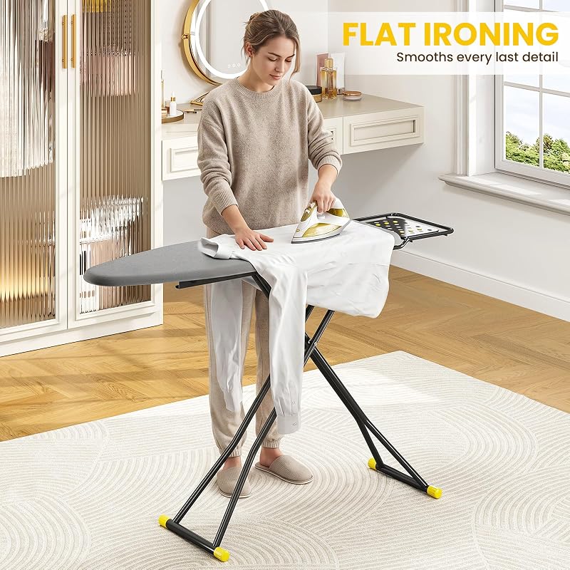 2-in-1 Ironing Board with Iron Rest and Stand – Foldable, Adjustable Height