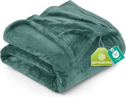 Utopia Bedding Fleece Blanket - Luxury Soft Anti-Static Microfiber | Queen Size Celadon (90x90 Inch)