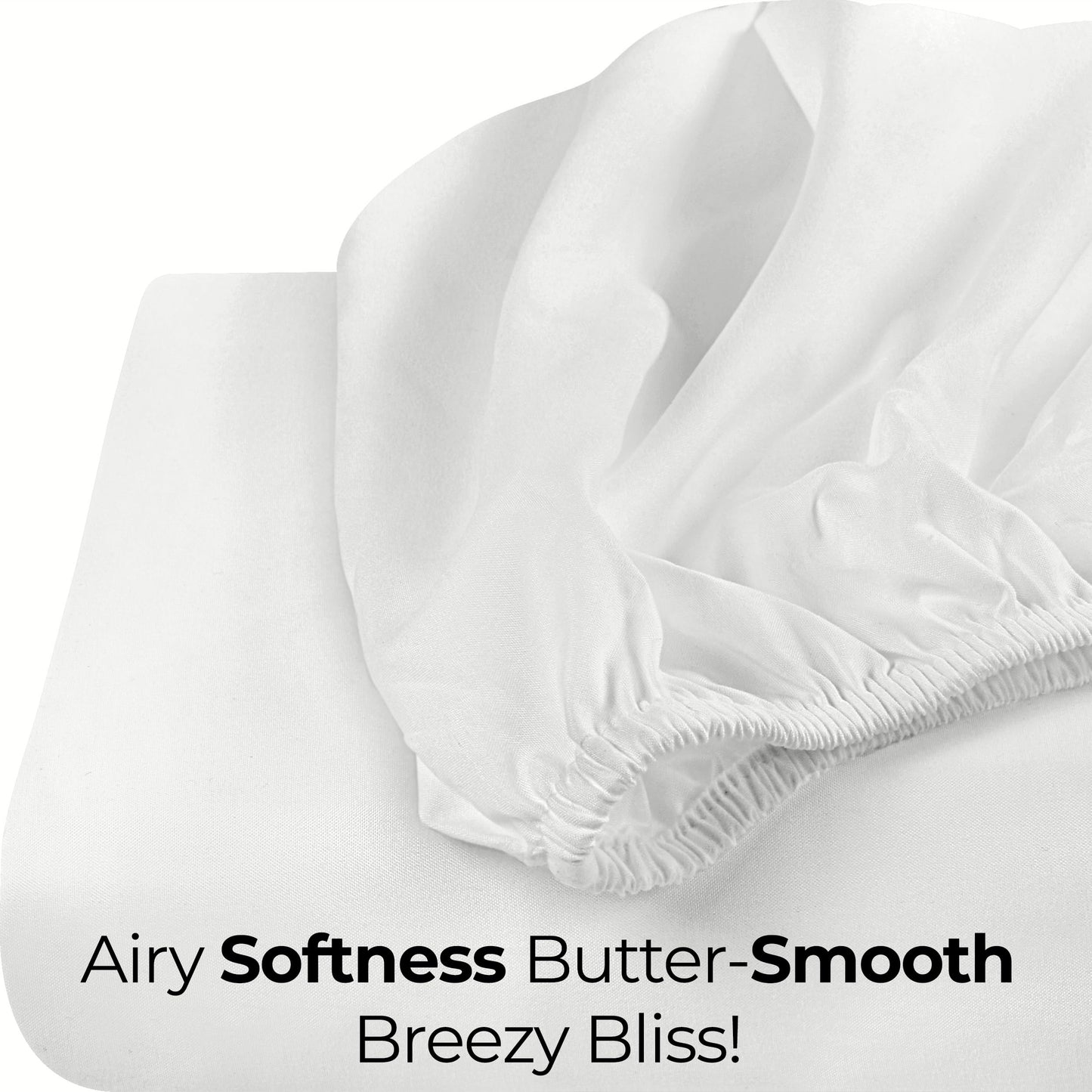 Utopia Bedding Cal King Fitted Sheet - Bottom Sheet - Deep Pocket - Soft Microfiber -Shrinkage and Fade Resistant-Easy Care -1 Fitted Sheet Only (White)