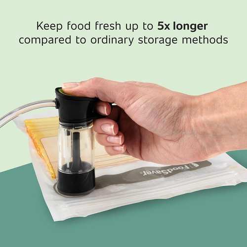 FoodSaver Vacuum Zipper Bags - 1-Quart Size | BPA-Free Multilayer Construction for Freshness