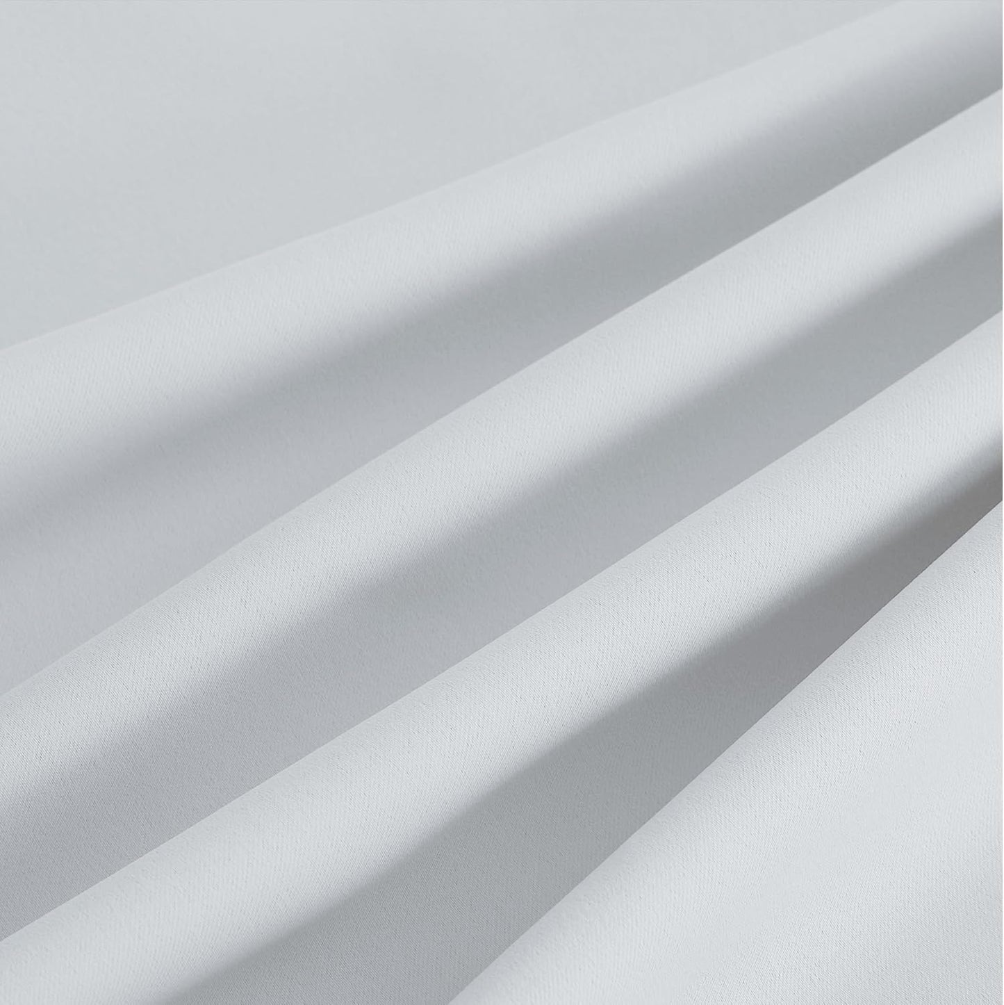NICETOWN Room Darkening Curtains - Greyish White Drapery Panels, 52"W x 90"L for Optimal Light Control