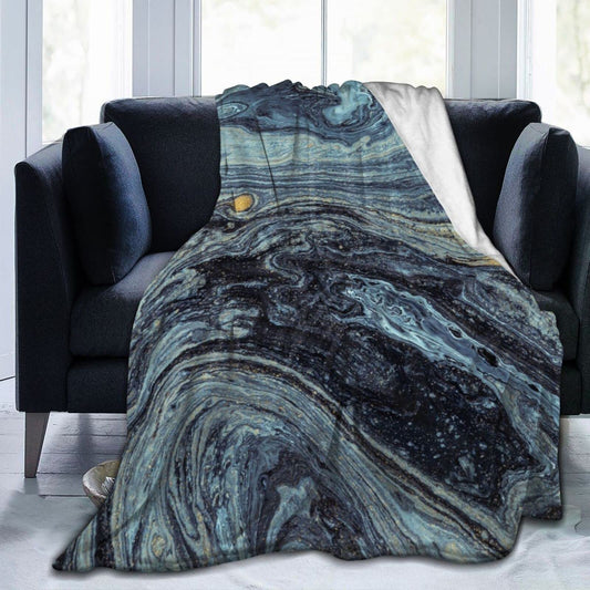 Perinsto Marble Background Throw Blanket Ultra Soft Warm All Season Decorative Fleece Blankets for Bed Chair Car Sofa Couch Bedroom 60"X50"