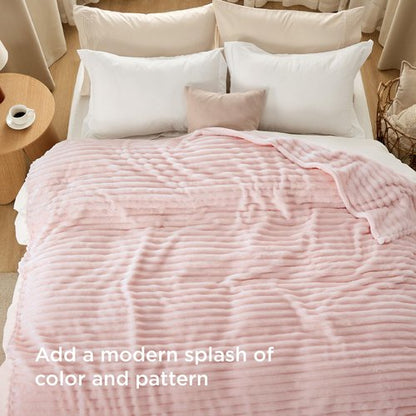 Bedsure GentleSoft Crystal Pink Full Blanket for Bed - Cozy Soft Blankets for Women, Cute Large Throws for Girls, 84x90 Inches