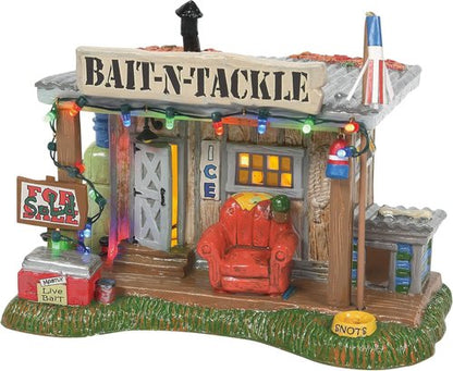 Department 56 | Original Snow Village Cousin Eddie's Bait Shop Lit Building - 5.63 Inch, Multicolor
