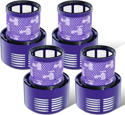 Dyson Vacuum Filter Replacement Parts - Compatible with V10 Series | 4-Pack for Enhanced Cleaning