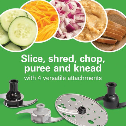 Hamilton Beach Food Processor - 14-Cup Capacity with Stainless Steel Blades & 3-Speed Motor | Black