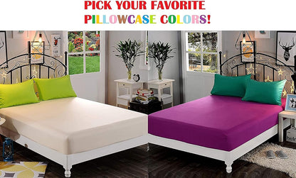 Premium Hotel Quality Fitted Sheet - Luxurious Softness & Deep Pocket Design, Queen Size, White