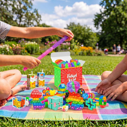 Skiennix Fidget Toys - 160 Pack Sensory Party Favors for Kids | Ideal for Autism & Classroom Prizes