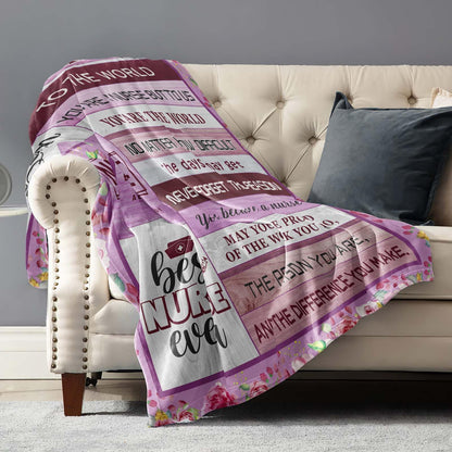 Winkwarm Nurse Gifts for Women, Nurse Week Gifts, School Nurse Graduation Gifts for Her, Nursing Appreciation Gifts for Women, Nurses Week Gifts Bulk, Nurse Throw Blanket 60Lx80W