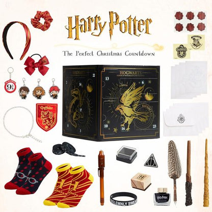 Harry Potter Advent Calendar 2025 - Magical 24-Day Countdown with Keychains & Accessories | Black Cube