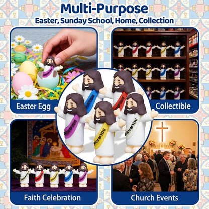 Little Jesus Figures - 30PCS Religious Mini Figurines | Perfect Easter Egg Fillers & Party Favors