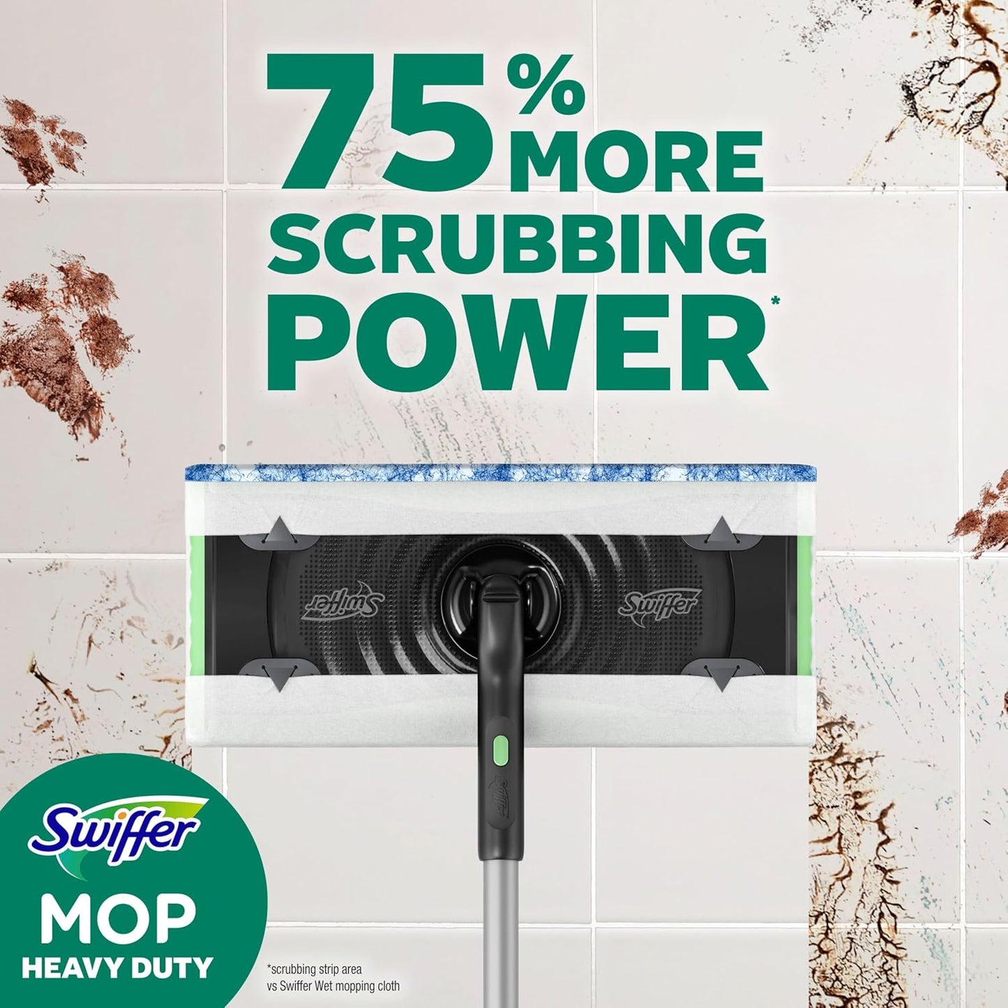 Swiffer Heavy Duty Mop Refills - Multi-Surface Cleaning Cloths with Gain & Unstopables Scents | 30 Count