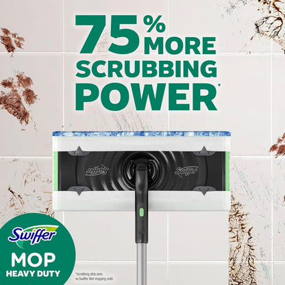Swiffer Heavy Duty Mop Refills - Multi-Surface Cleaning Cloths with Gain & Unstopables Scents | 30 Count