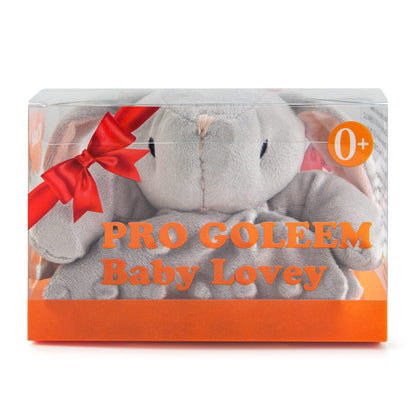 Pro Goleem Loveys for Babies - Soft Security Blanket Baby Snuggle Toy Newborn Stuffed Animals Baby Gifts for Boys and Girls, Grey Bunny 16 Inch