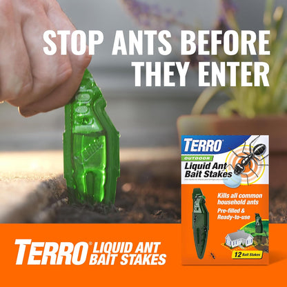 TERRO Indoor Ant Baits - Discreet Adhesive Strips for Effective Baiting | 5 Pack, 20 Baits