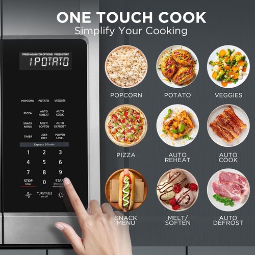 BLACK+DECKER Over The Range Microwave Oven - 1000 Watts, 400 CFM, 1.9 Cu.ft Capacity, Auto Cooking