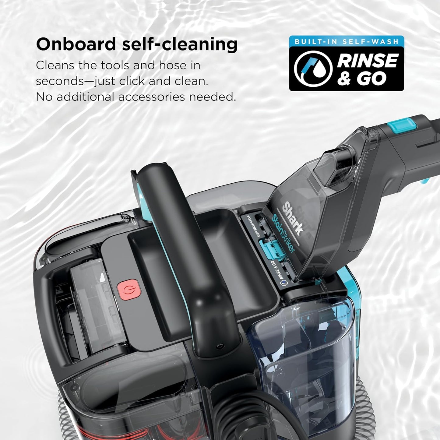 Shark StainStriker Portable Carpet & Upholstery Cleaner - Spot & Stain Eliminator with Tools & Solutions, Charcoal