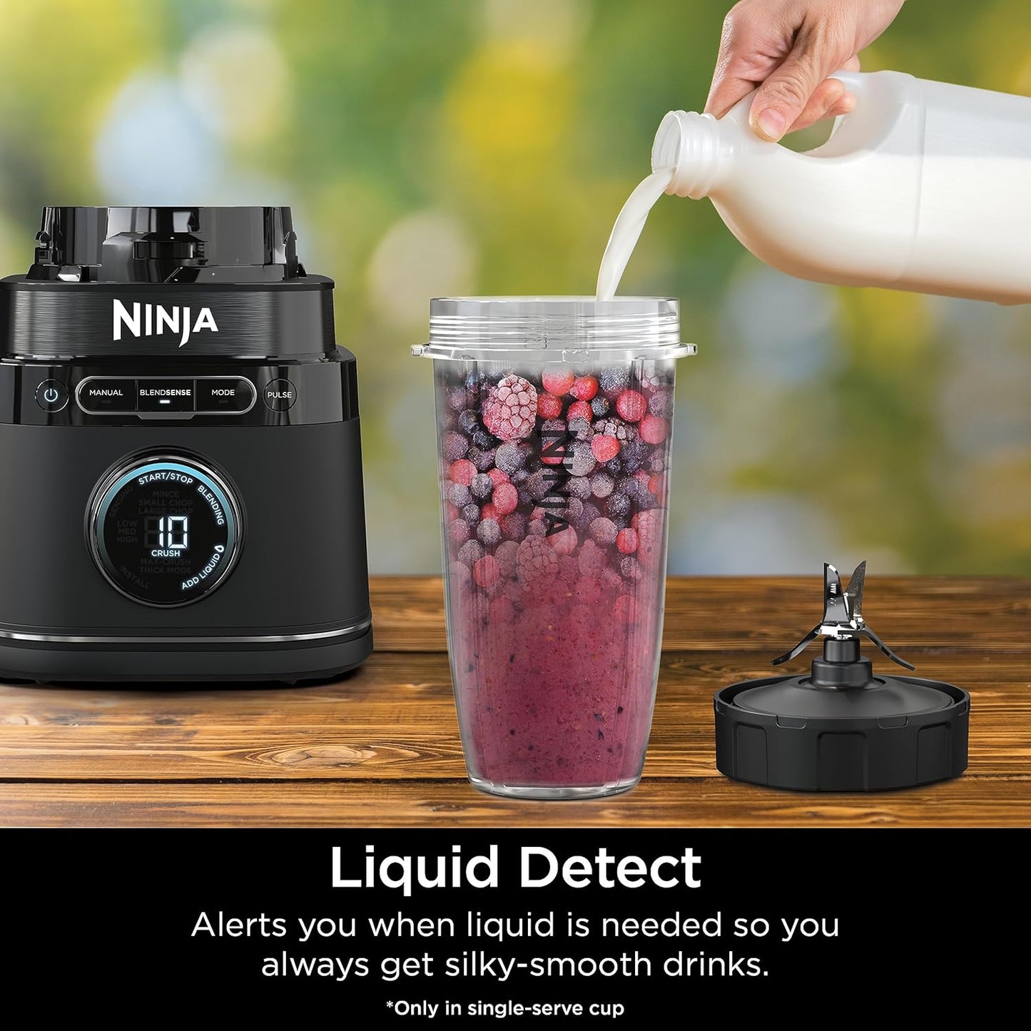 Ninja Blender & Food Processor - All-in-One Kitchen Appliance for Smoothies & Food | 72 oz. Pitcher & (2) 24 oz. To-Go Cups | 1800 Watt | Black | TB301