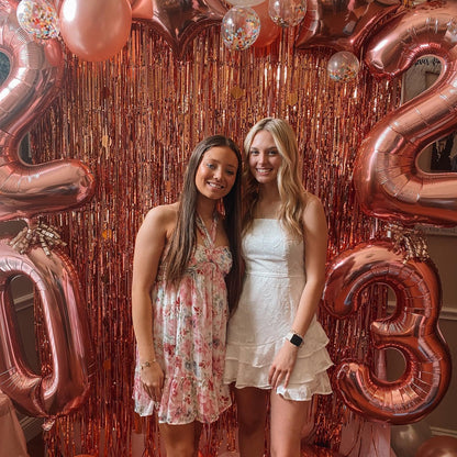 Rose Gold Number 40 Balloon - 40-Inch 40th Birthday Decoration for Men & Women | Elegant Party Supplies