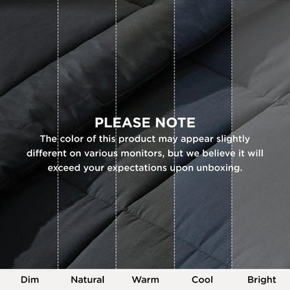 Bedsure Comforter Duvet Insert - Quilted Comforters Oversized King Size, All Season Duvet, GentleSoft Down Alternative Bedding, with 8 Tabs, Gifts for Women/Men, Black, Oversized King 116 x 98 Inches