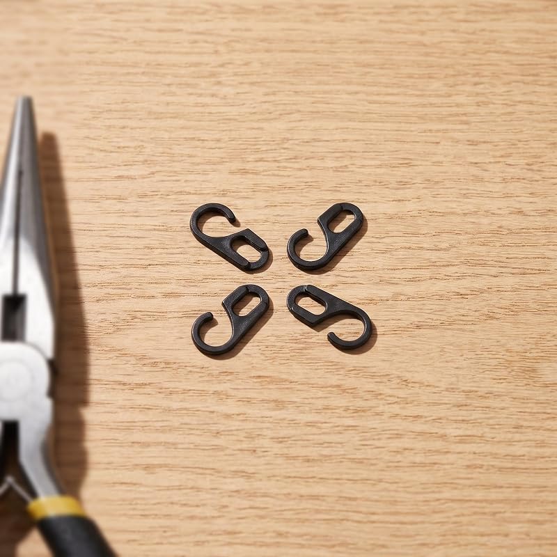 Grandfather Clock Weight Hooks and Ring Set - 2 Pairs 2.30x1.20x0.20 cm DIY Replacement