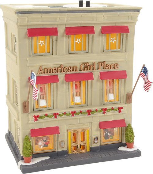 Department 56 | Christmas in the City Village American Girl Place Lit Building - 7.87 Inch, Multicolor