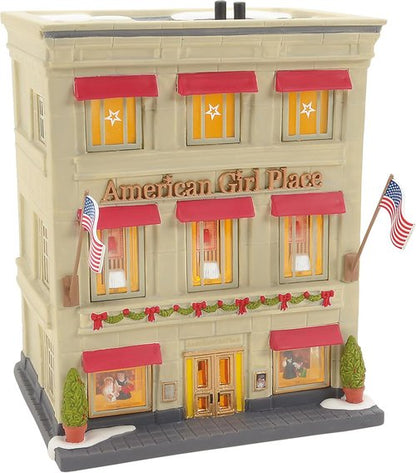 Department 56 | Christmas in the City Village American Girl Place Lit Building - 7.87 Inch, Multicolor