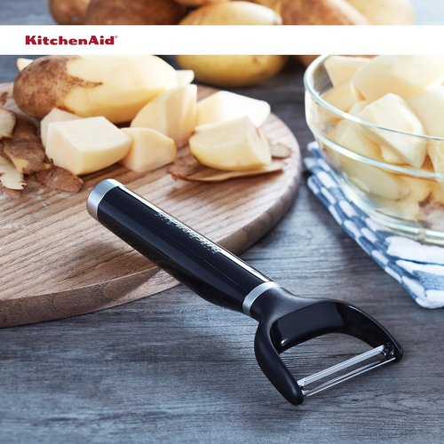 KitchenAid Y Peeler - Ergonomic Handle & Single Edge Blade | Dishwasher Safe with Protective Cover
