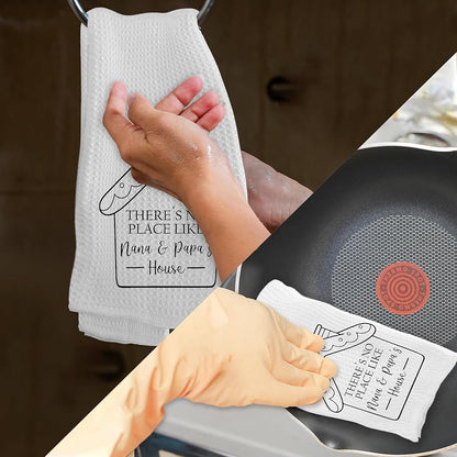 Nana and Papa Kitchen Towels - 16x24 Inch Hand Towels for Kitchen & Bathroom, Christmas Housewarming Gift (Variation: Nana and Papa)