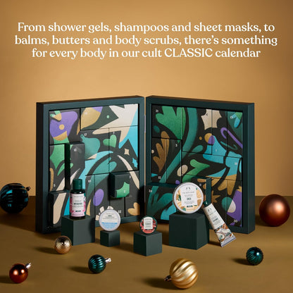 The Body Shop Classic Beauty Advent Calendar - 24-Piece Gift Set with Creams, Gels & Hand Balms