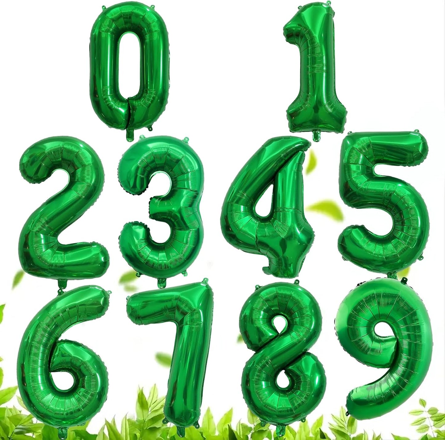 Number Balloons | Giant Green Number 9 Balloon - 40 Inch for St. Patrick's Day Birthday Decorations