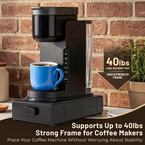 EVERIE Coffee Pod Organizer - Compact Drawer for 18 K-Cup Pods | Easy-Access Design for Small Spaces