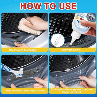 Mold Remover Gel by [Brand Name] - Powerful Washing Machine & Bathroom Cleaner for Gaskets, Grout, Tile, & More
