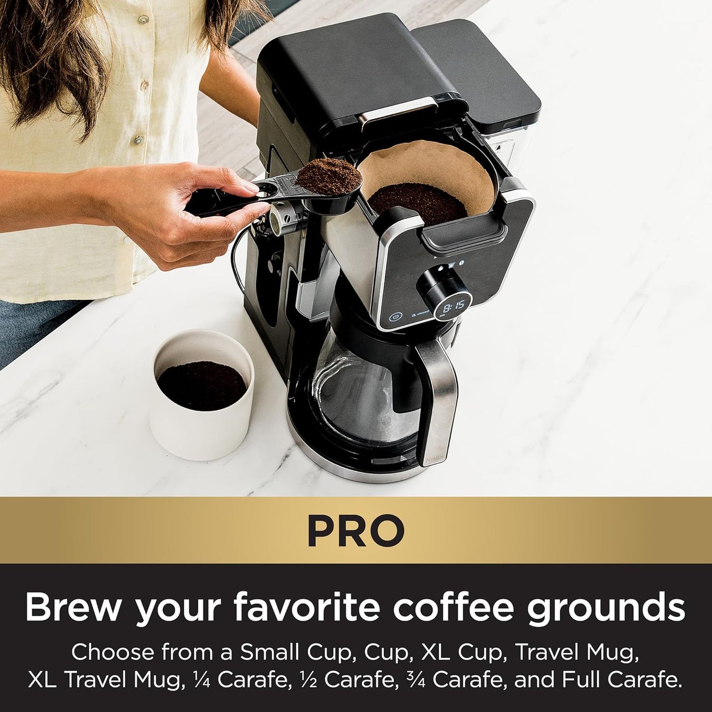 Ninja Drip Coffee Maker - DualBrew Pro Specialty Coffee System | K-Cup Compatible, 12-Cup Capacity