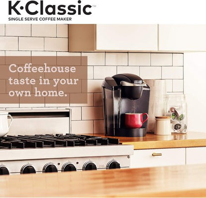 Keurig K-Classic Coffee Maker - Single-Serve K-Cup Pod System - Sleek Black Design
