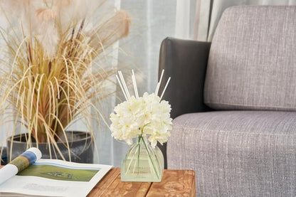 COCORRÍNA Reed Diffuser - 8.5 Oz Clean Linen Reed Diffuser with 8 Sticks for Home Bathroom Shelf Decor (Simple Luxe Collection)