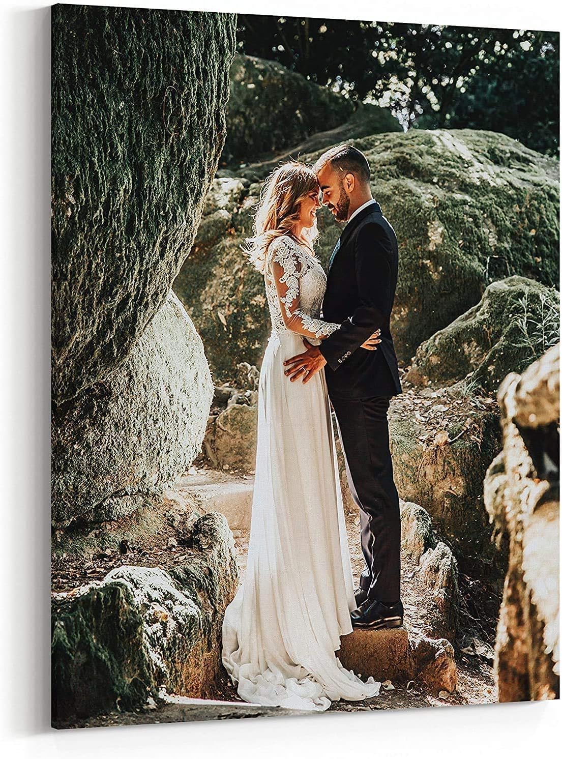 P&L ART Personalized Canvas Prints - Transform Your Photos into Stunning Wall Art | 16x20 Framed Decor