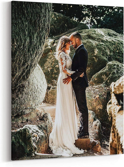 P&L ART Personalized Canvas Prints - Transform Your Photos into Stunning Wall Art | 16x20 Framed Decor