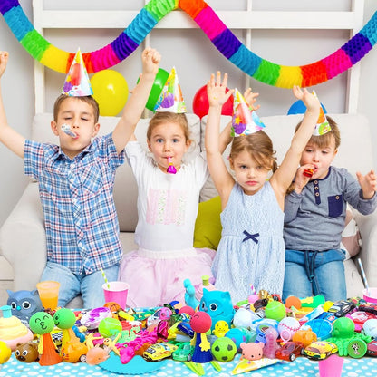 Skiennix Party Favors - 64 Pcs Small Toy Prizes for Kids | Easter Basket Goodie Bag Stuffers & Pinata Fillers